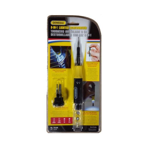 General Tools 75108 Lighted Screwdriver - NEW!