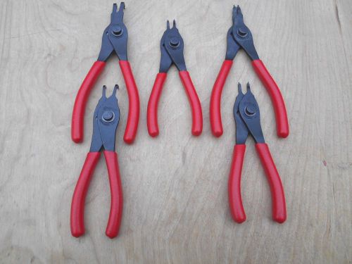 SNAP-ON SRPC,  CUSHION GRIP SNAP RING PLIERS , LOT OF  5