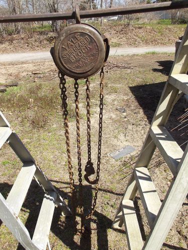 1/2 ton yale spur geared block manual chain fall hoist model b5 for sale