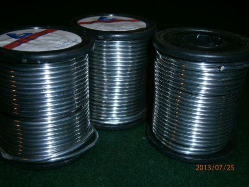 SOLDER RESIN CORE, THREE X 500G ROLLS,2.3 MM SN60  PB40,CONSOLIDATED ALLOYS,NEW.