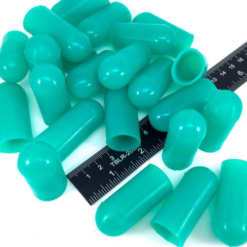25Pc 3/4&#034; ID High Temp Silicone Rubber Protective End Caps Powder Coating Paint