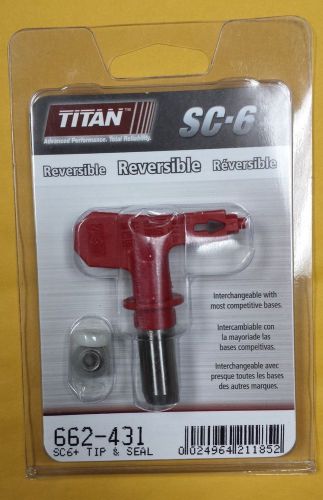 Titan 0516704 661-431 662-431 sc-6 reversible airless spray tip for sale