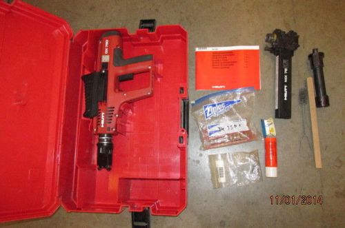 Hilti dx-750 heavy duty powder actuated nail &amp; stud gun kit combo &amp; nice  (324) for sale