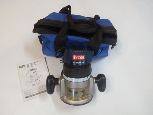 Ryobi R1801M1 Router with R181FB1 Fixed Based - Double Insulated, With carry bag