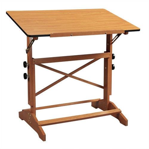 Alvin and Co. Pavilion Wood Drafting Table 24&#034; x 36&#034; Cherry
