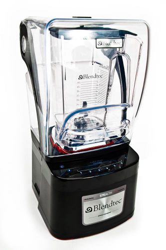Blendtec stealth countertop commercial blender with 2 wildside jars 100340 for sale