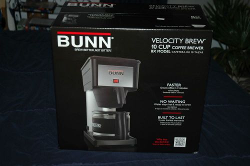 Bunn BX Model Commercial Style Coffee Brewer **Black &amp; Silver** 10 Cup* NEW