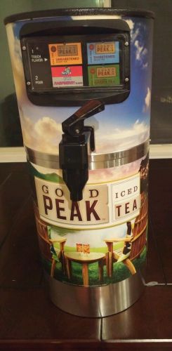 Gold Peak Ice Tea Dispenser 4 Flavor Touch Screen Machine with Connectors