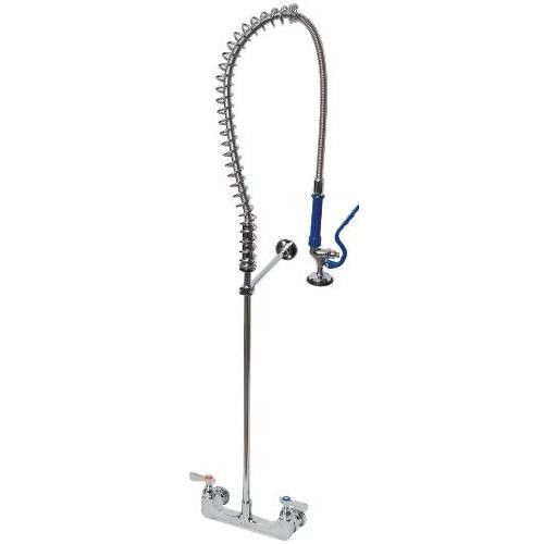 Premier commercial kitchen faucet prep wall mount 2-handle chrome pre-rinse for sale