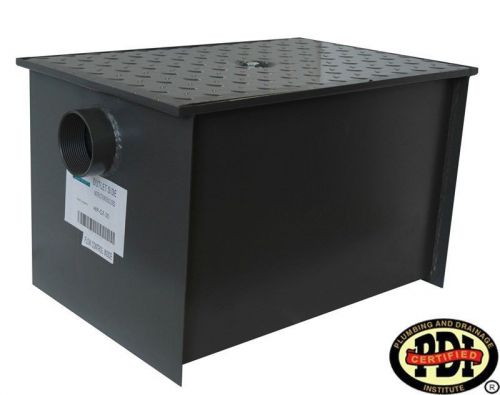 Pdi certified  wentworth grease trap interceptor new 100 lb 50 gpm for sale