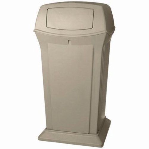 65 Gallon Ranger Garbage Can w/ Two Doors, Beige (RCP 9175 BEI)