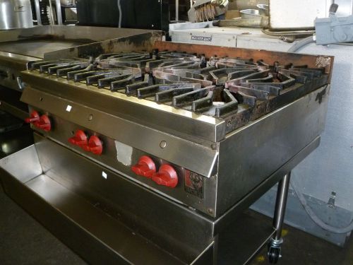 Wolf 6 burner counter top gas stove for sale