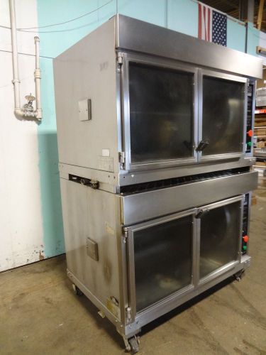 &#034;hardt inferno 2000&#034; h.d. commercial nat.gas dbl stacked chicken rotisserie oven for sale