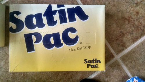 SATIN PAC DELI WRAP-3 BRAND NEW BOXES-1000 SHEETS 8 &#034; X 10.75&#034;.