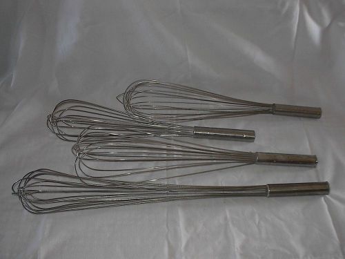 Commercial Wisks set of 4 assorted Sizes Used NSF Approved