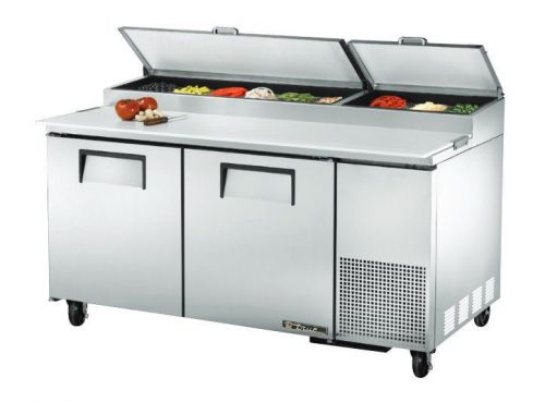 New true tpp-67 67&#034; 2 door refrigerated pizza prep table for sale