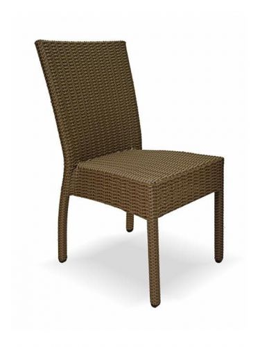New Florida Seating Commercial Restaurant Outdoor Aluminum &amp; Poly Weave Chair