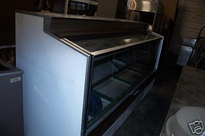 MEAT CASE - 8 FT. double decks, HUSSMAN, 115V. SELF CONT.900 ITEMS ON E BAY