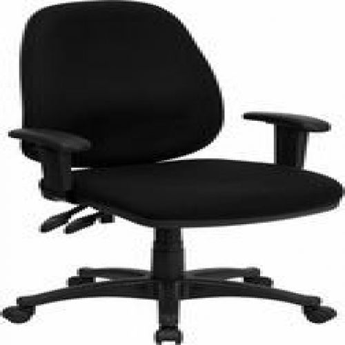 Flash furniture bt-661-bk-gg high back black fabric ergonomic computer chair wit for sale