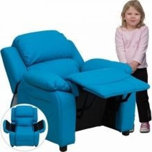 Flash Furniture BT-7985-KID-TURQ-GG Deluxe Heavily Padded Contemporary Turquoise