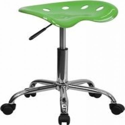 Flash furniture lf-214a-spicylime-gg vibrant spicy lime tractor seat and chrome for sale