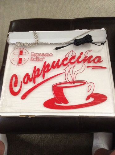 Espresso Italia Cappuccino Light Up Sign Brand New