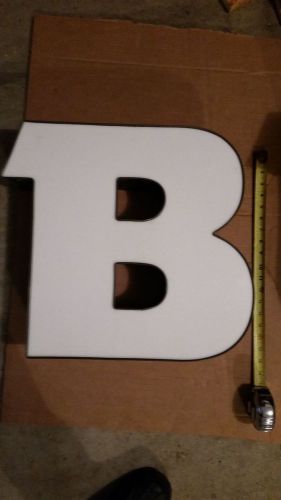 Box letter B from a large Quiznos sign