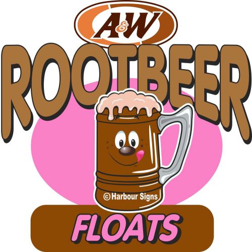 Root Beer Floats 36&#034; Decal Concession Drinks Ice Cream Soda Food Truck Sticker
