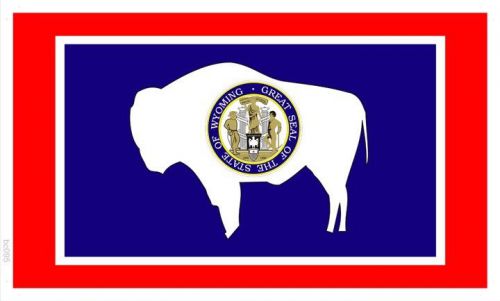 bc095 FLAG OF WYOMING (Wall Banner Only)