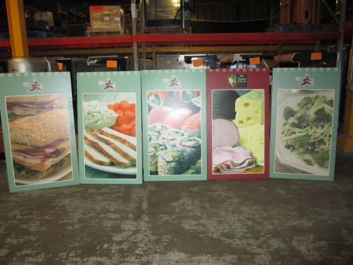 HANGING PRODUCT DISPLAY BOARDS SIGNS COMMERCIAL GROCERY