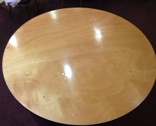 72&#034; Banquet Round Wood Top Tables.