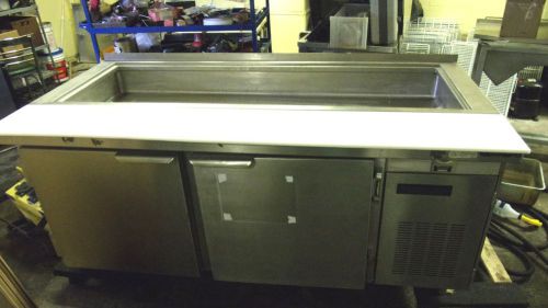 Wasserstrom 5&#039; cold table refr/frzr 2 door for sale