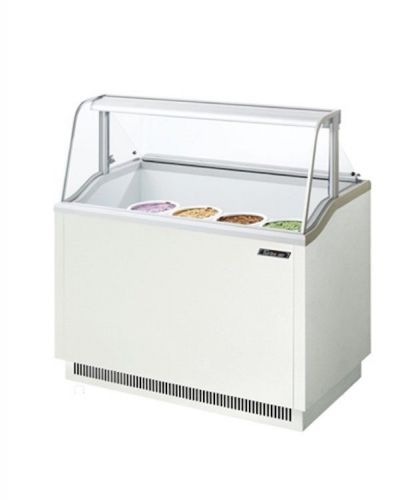 New turbo air 47&#034; white ice cream dipping cabinet!! holds (13) 3 gallon tubs!! for sale