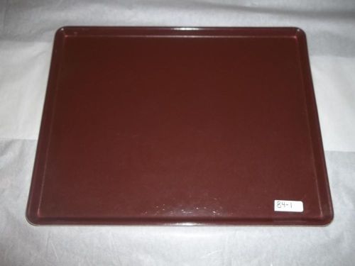 (12) carlisle low edge serving tray 18x14 chocolate restaurant cafeteria buffet for sale