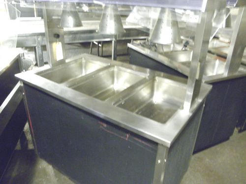 Vollrath 46&#034; portable three well electric heat  hold hot food steam buffet table for sale