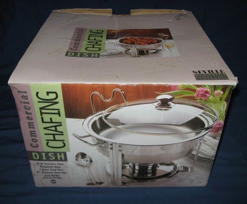 SEVILLE Commercial CHAFING DISH Chafer STAINLESS STEEL 4-QT NSF Catering Buffet