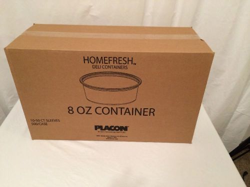 500ct Homefresh 8 Oz Food Container No Bulk Lot Placon 10 50 Ct Sleeves