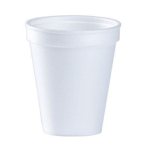 8 Oz. White Disposable Drink Foam Cups Hot and Cold Coffee Cup (Pack of 100)