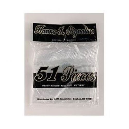 New clear plastic tea spoons - 51 count for sale