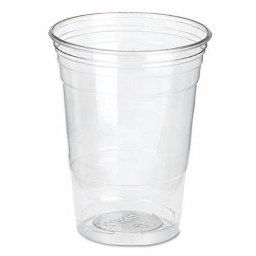 Dixie Clear Plastic Cups, Cold, 16 oz., WiseSize Packs, 500/Carton (DXECP16DX)