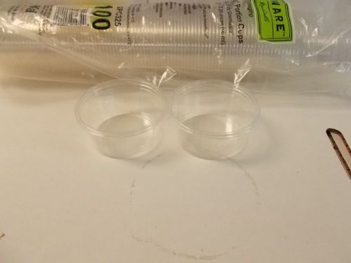 Lot of 4 sleeves of portion cups. 100 per pack. 400 total. 3.25 ozs. for sale