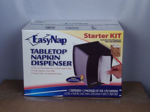 Georgia-pacific easynap 54520 black tabletop napkin dispenser for sale