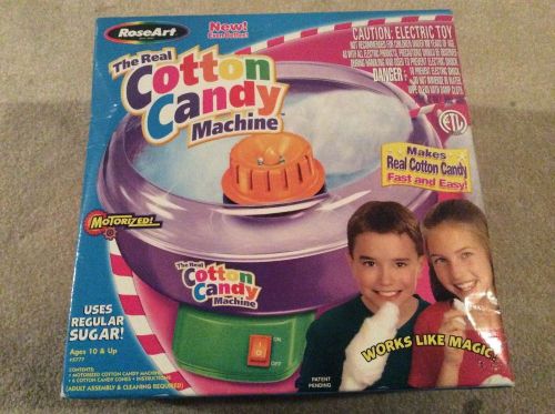 Roseart The Real Cotton Candy Machine ages 10 &amp; up motorized makes cotton candy