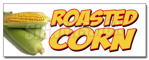 12&#034; roasted corn decal sticker fresh hot  stand just picked on the cob sweet for sale