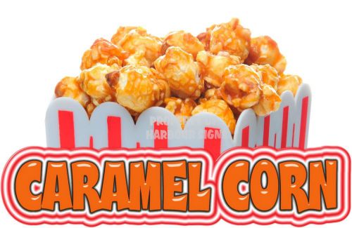 Caramel Corn Decal 14&#034; Concession Vendor Food Truck Cart Van Vinyl Menu Sticker