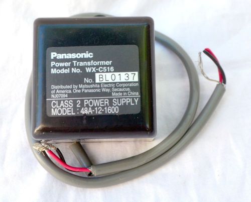 Panasonic Power Transformer Model No. WX-C516 12V 1800mA 23 Watt Power adapter