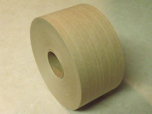 125 yard roll - 375 feet - reinforced tan kraft paper tape for sale