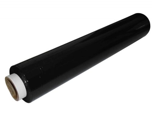 Strong pallet shrink wrap stretch cling film black rolls 400 mm x 200 m - 17mu for sale