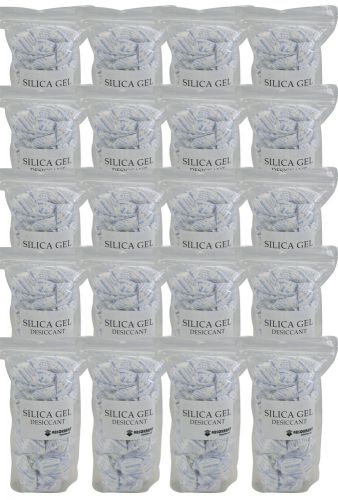 50 gram X 400 PK Silica Gel Desiccant Moisture Absorber FDA Compliant Food Grade