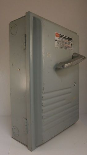 FEDERAL PACIFIC DISCONNECT / SAFETY SWITCH 30 AMPS/600V/3 POLE  1336R
